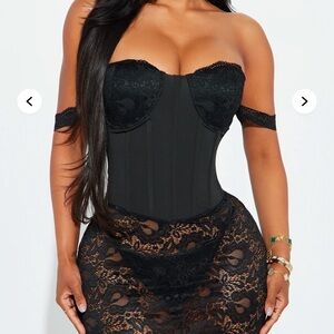 Elegant Black Lace Dress